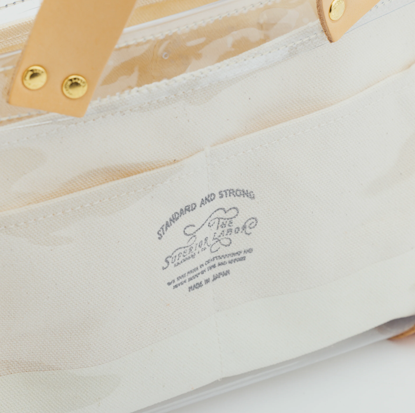 The Superior Labor-See Through Mini Tote (Black/White)