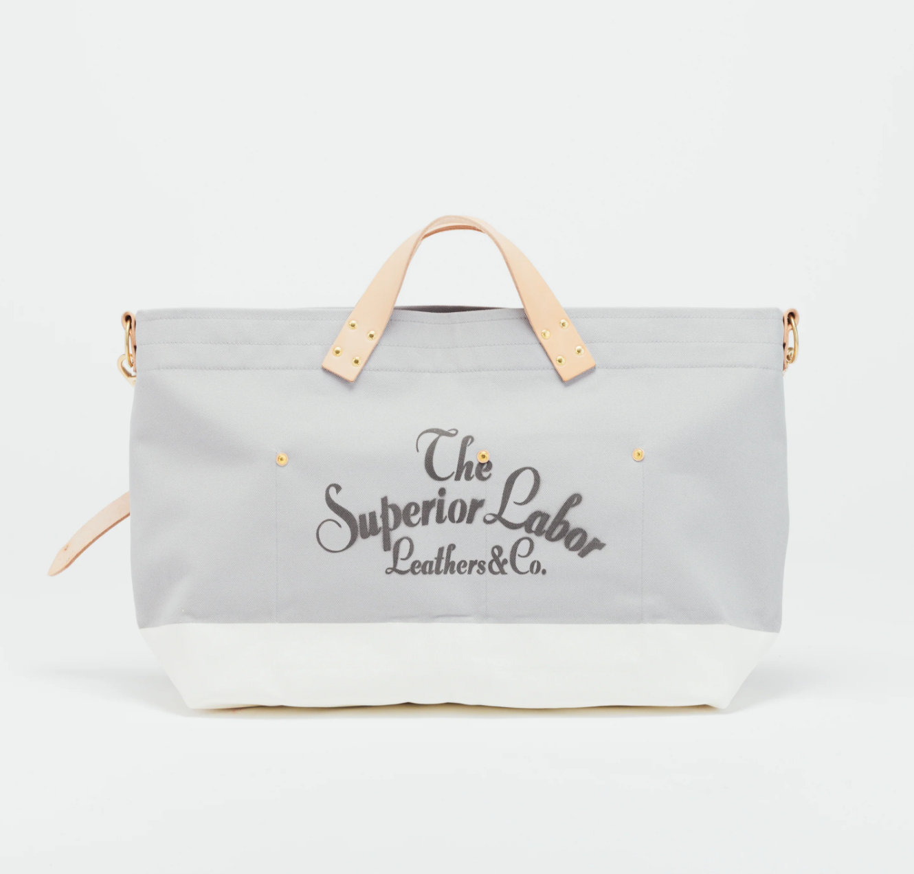 The Superior Labor-L Engineer Shoulder Bag: Gray Canvas
