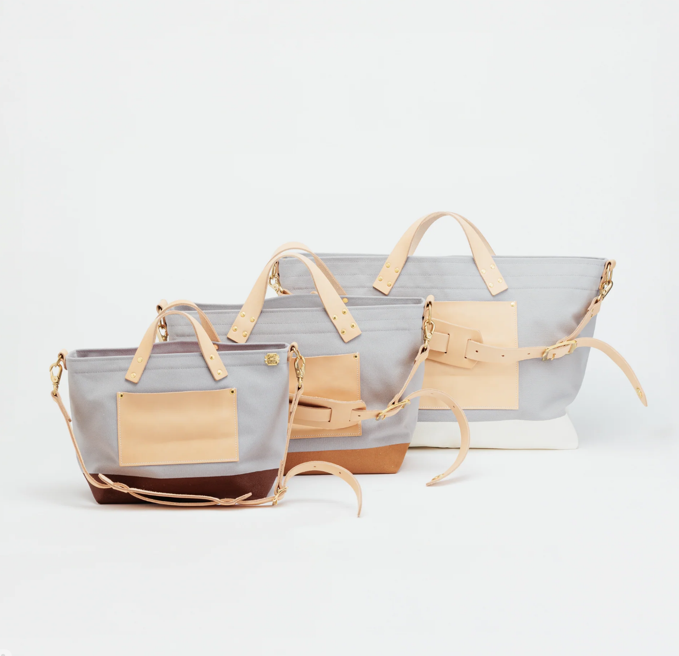 The Superior Labor-L Engineer Shoulder Bag: Gray Canvas