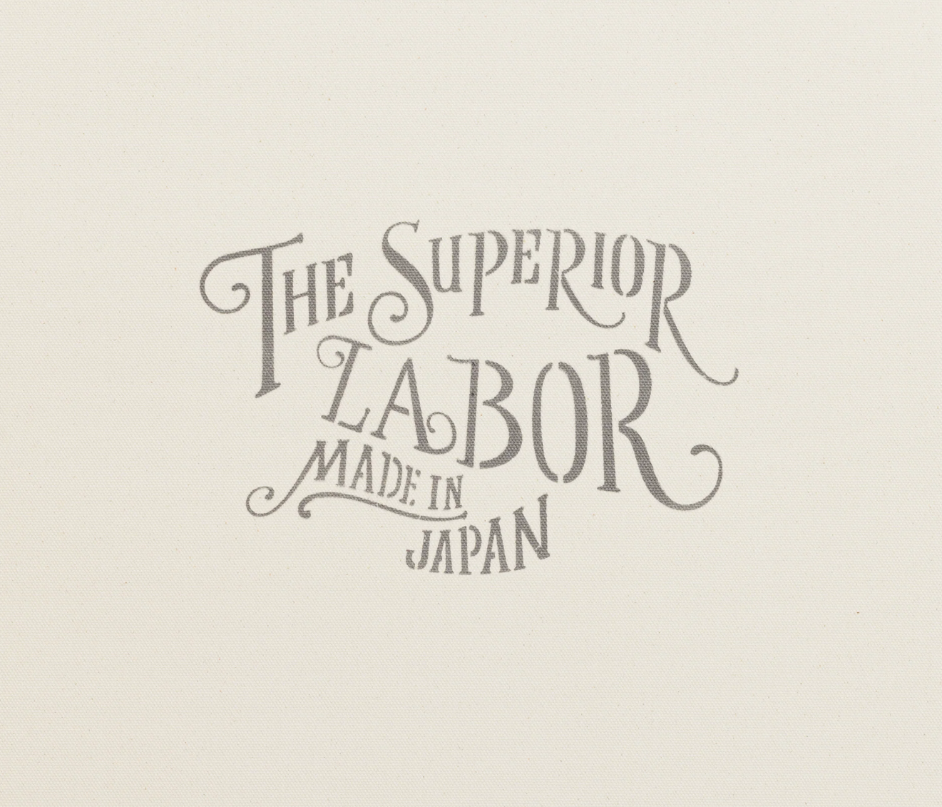 The Superior Labor-Engineer Shoulder Bag XS: Gray Canvas Stripes (Chocolate/ Tan/ White)