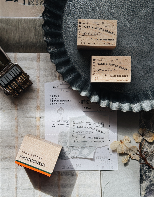 Penspapersplanner Little Pauses, Big Stories Rubber Stamp Series (8 designs)