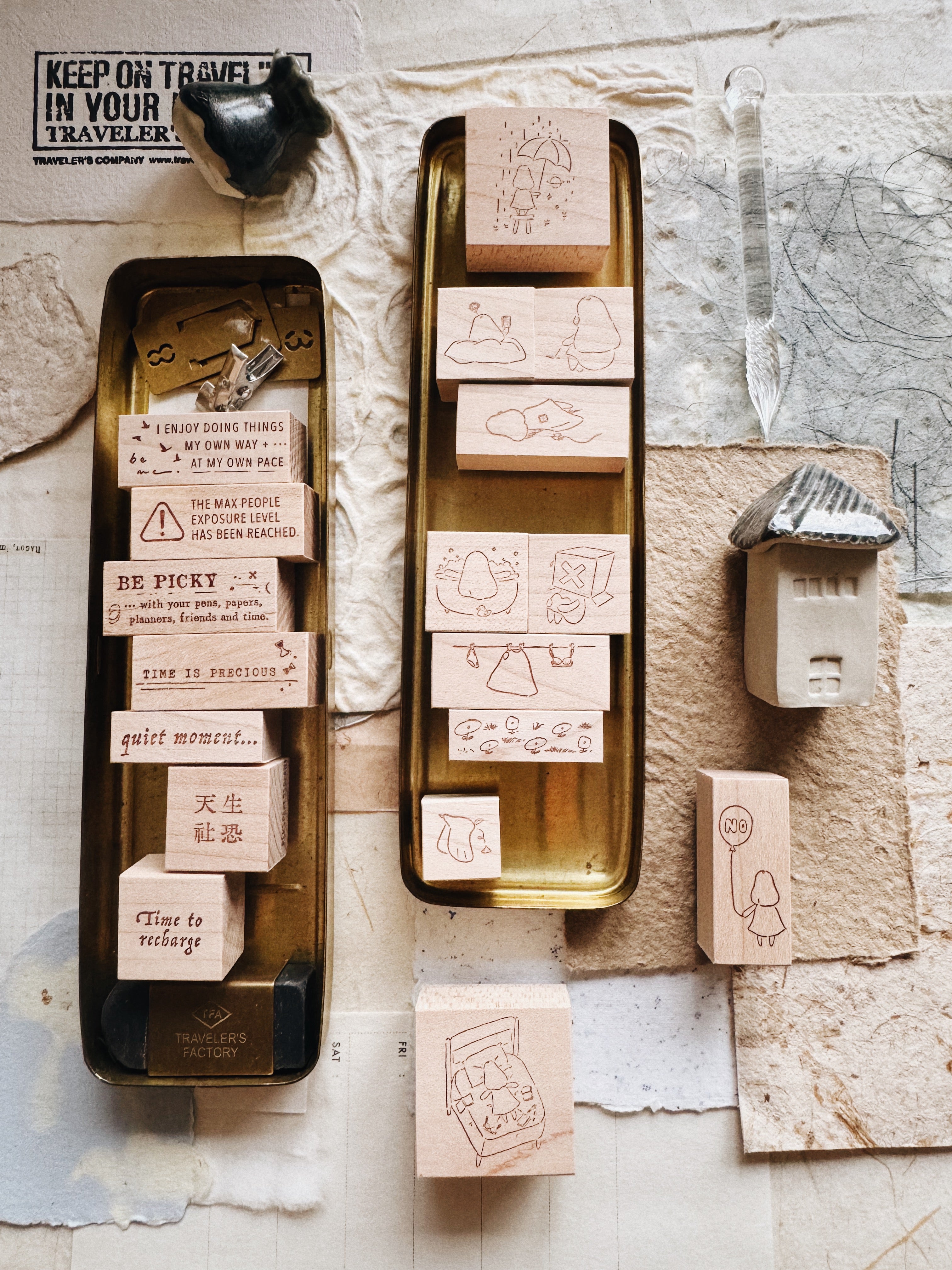 Penspapersplanner Series 8 Rubber Stamps: Silhouette (13 designs)