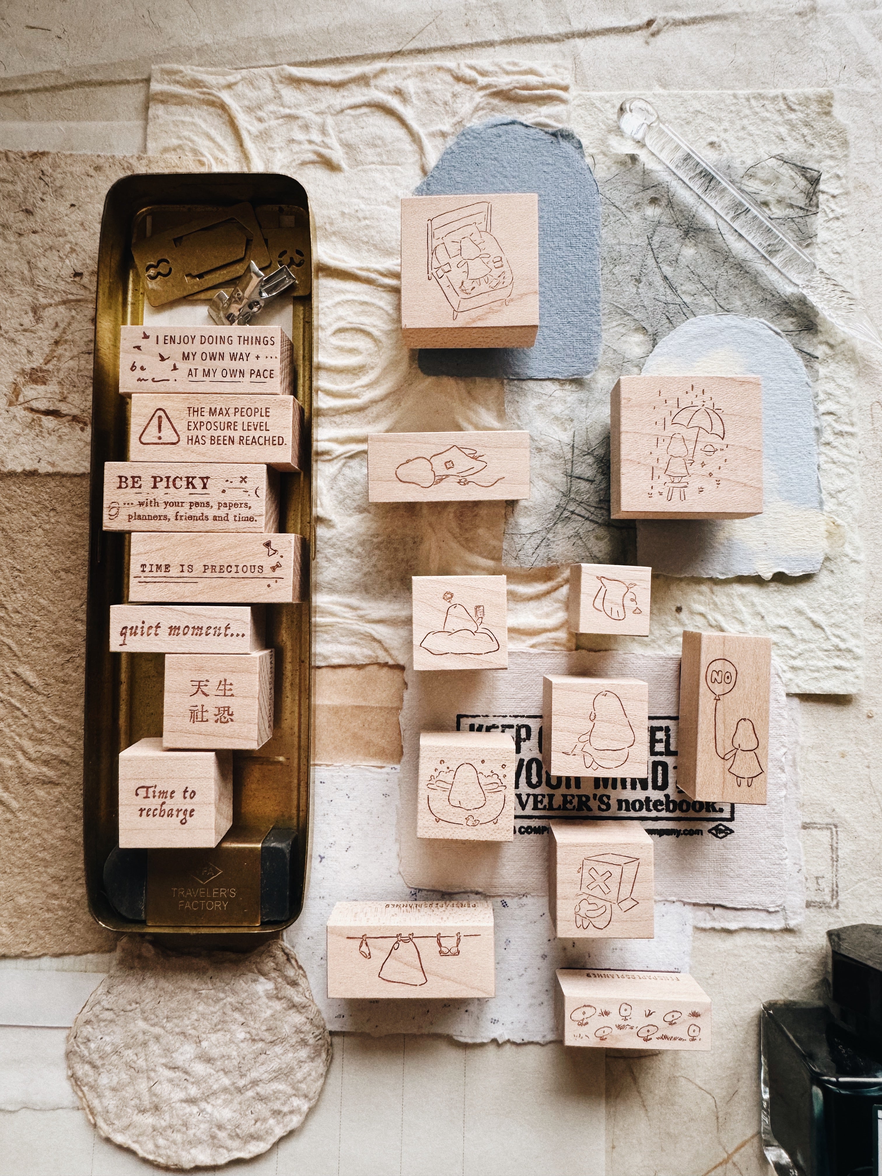 Penspapersplanner Series 8 Rubber Stamps: Silhouette (13 designs)