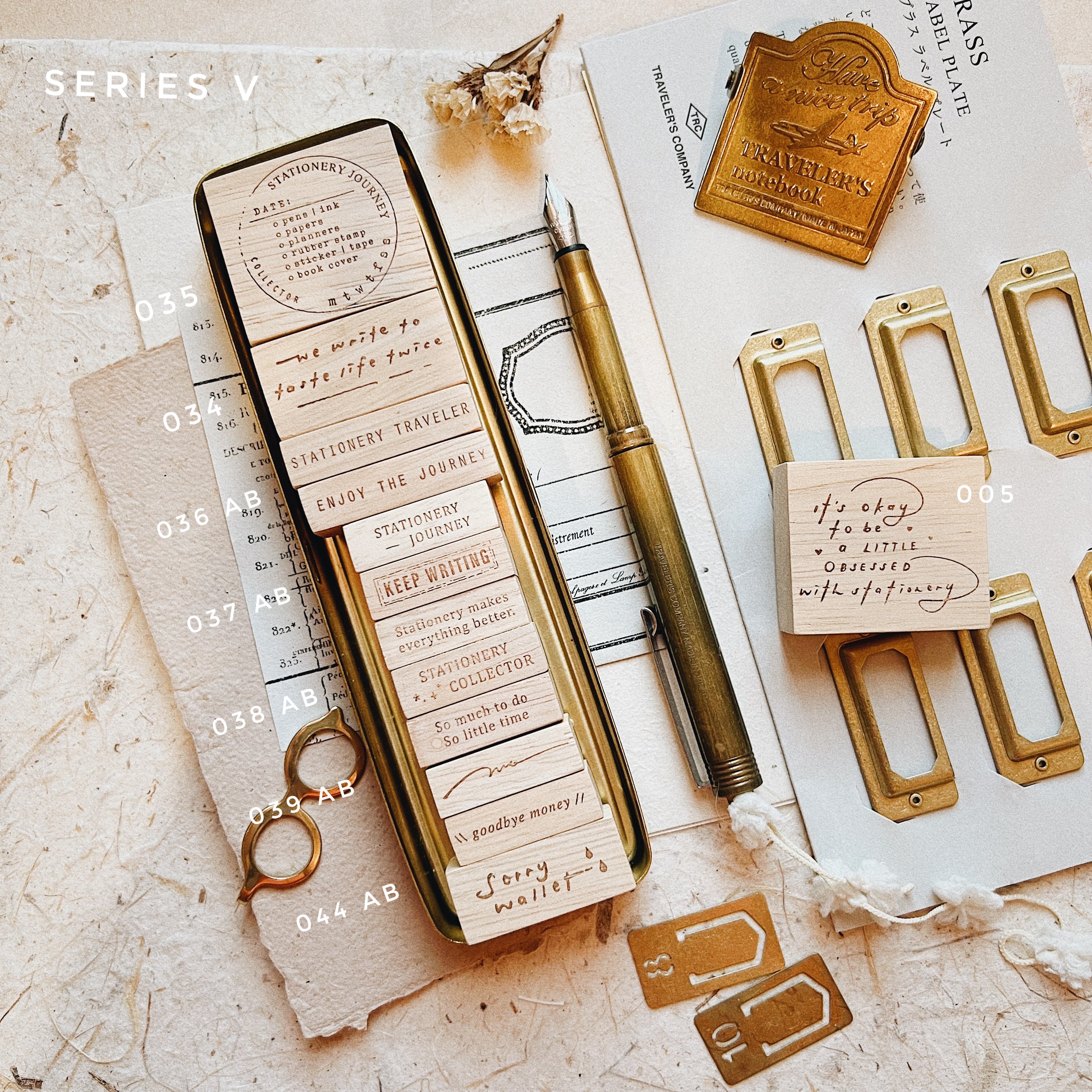 Penspapersplanner Series V Rubber Stamps (9 designs)