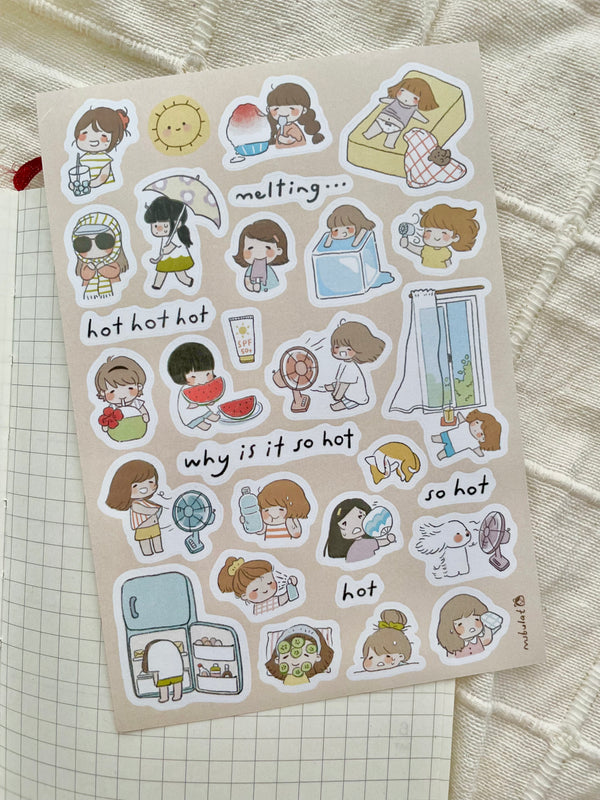 Msbulat Sticker Sheet: So Hot