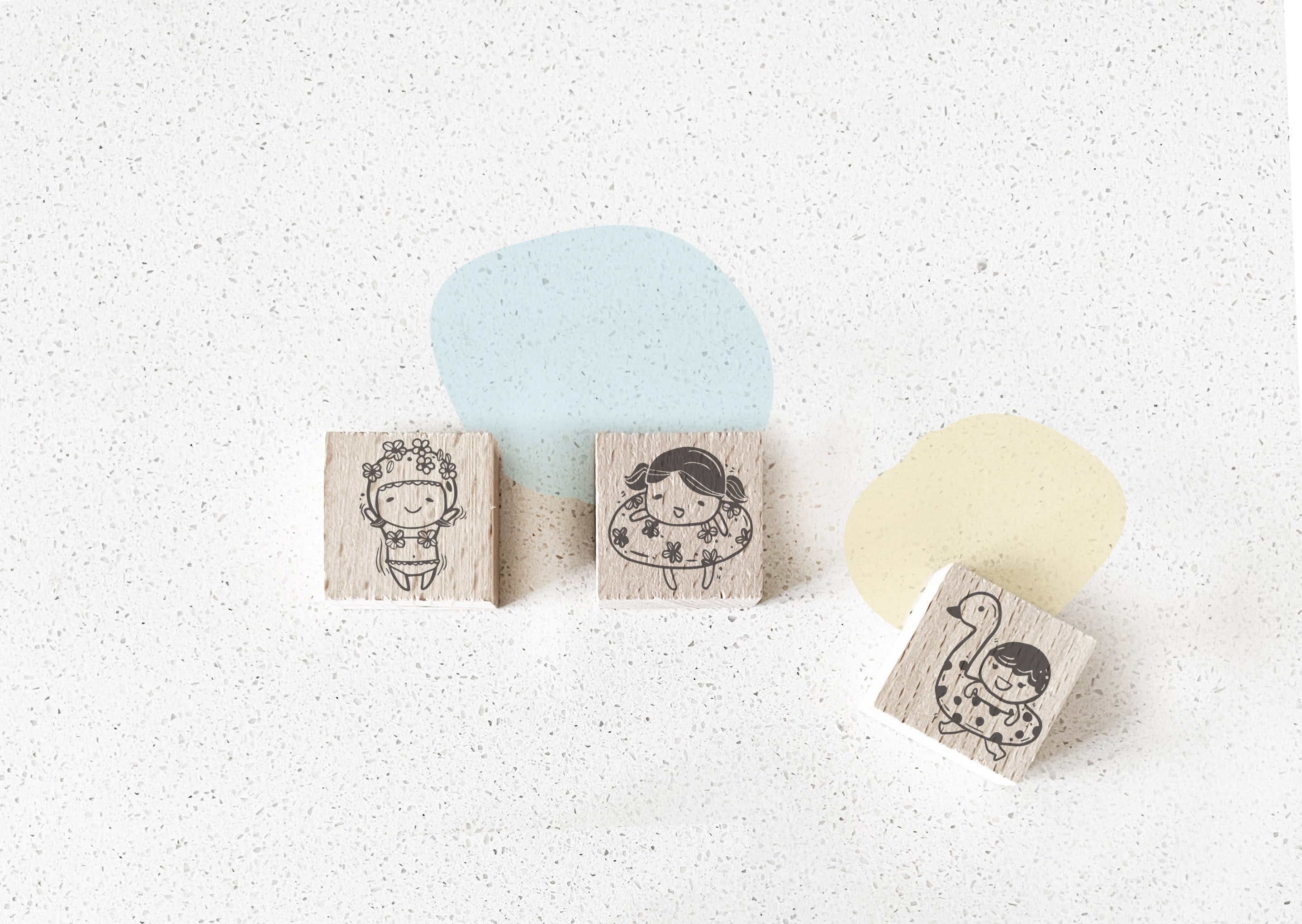 Black Milk Project Summer Fun Rubber stamps (4 designs)