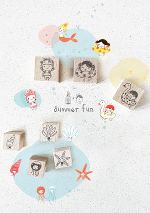 Black Milk Project Summer Fun Rubber stamps (4 designs)