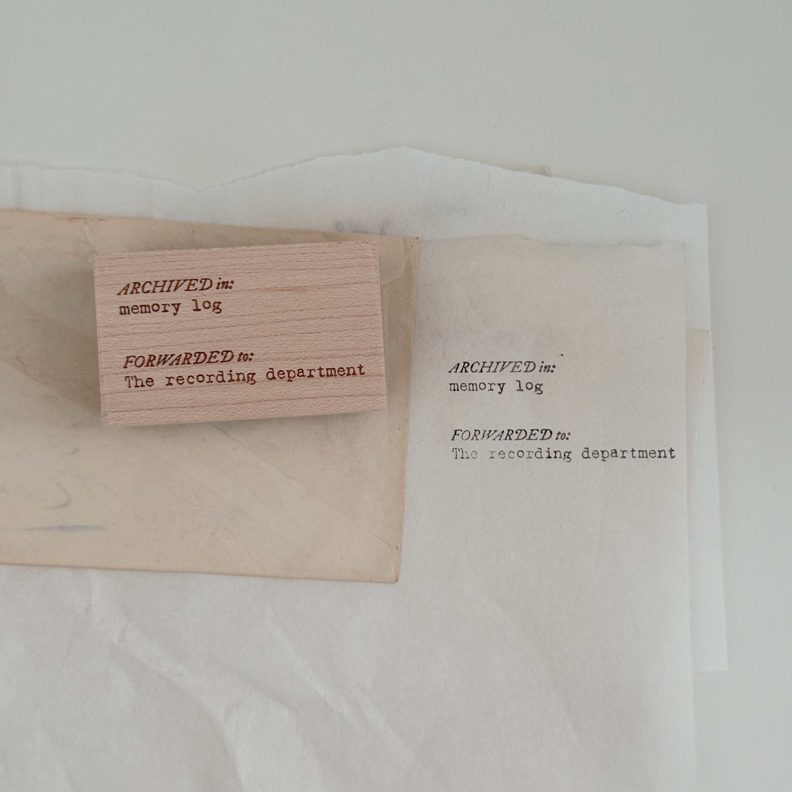 PC The Recorder Rubber Stamp (13 designs, sold separately)