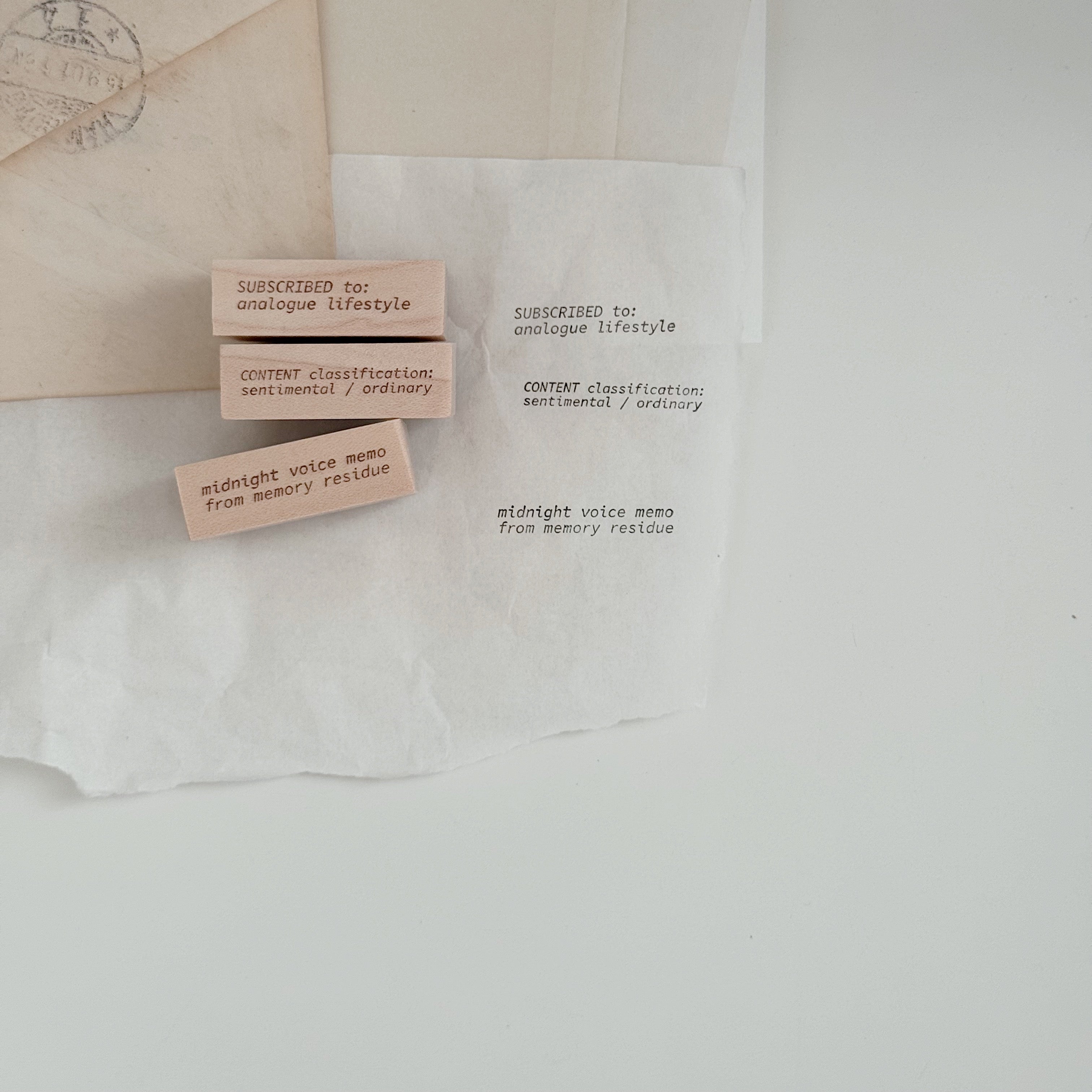 PC The Recorder Rubber Stamp (13 designs, sold separately)