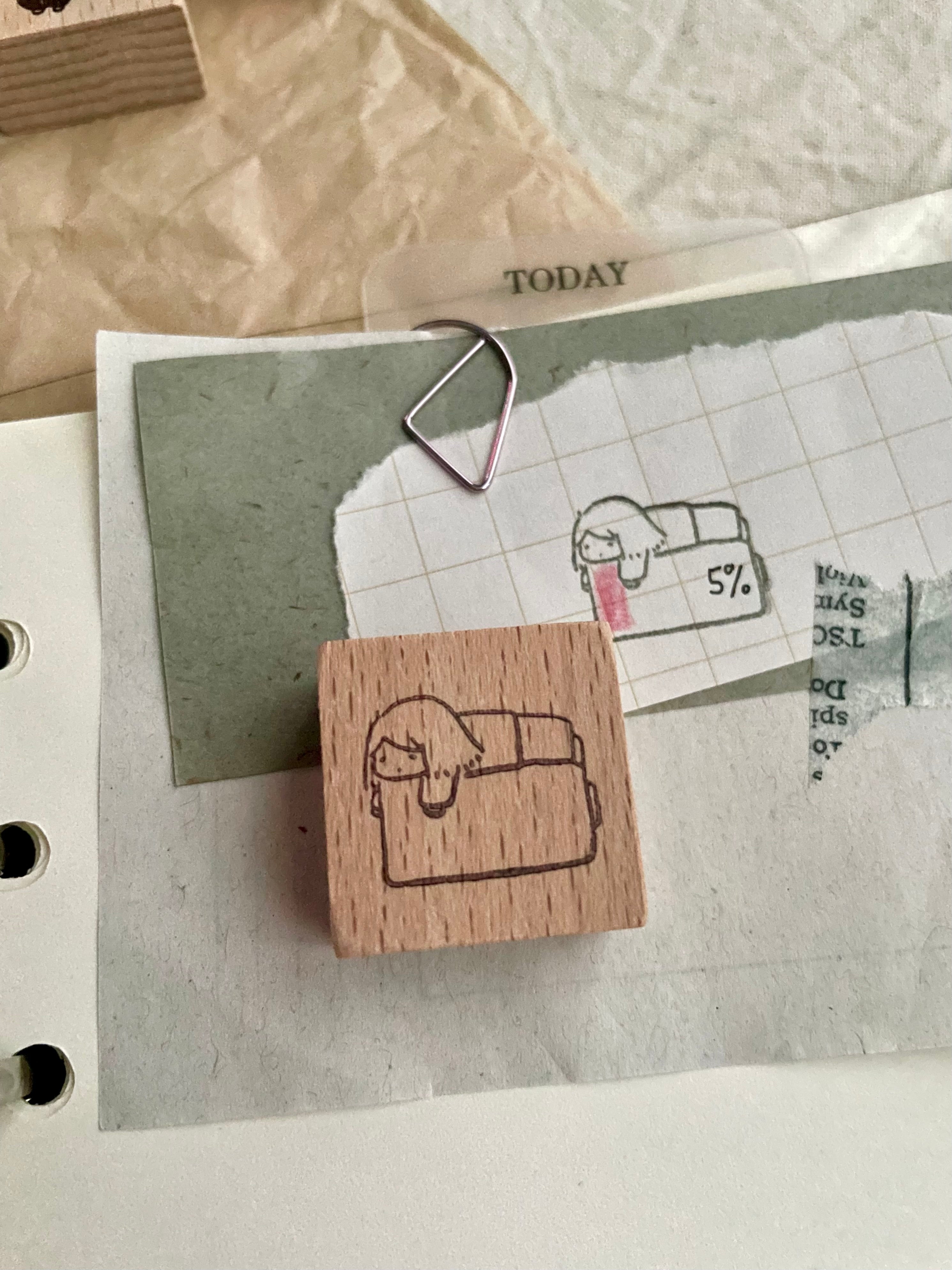 msbulat Rubber Stamp: Today tired