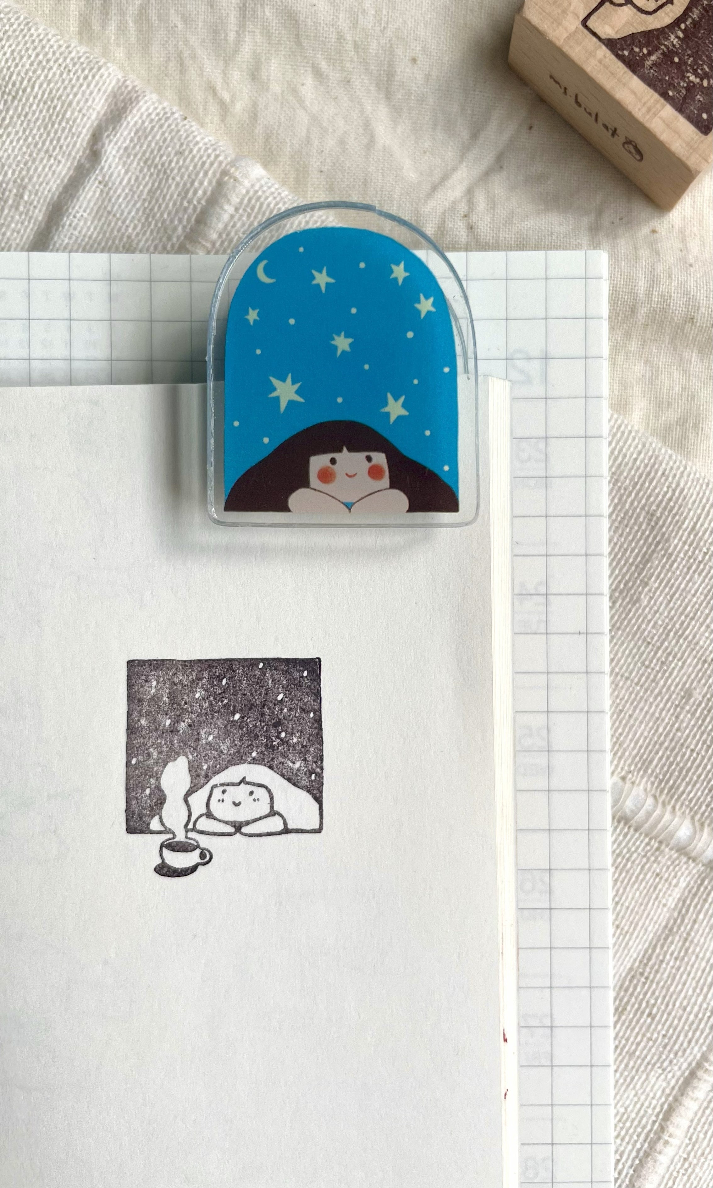 Msbulat Acrylic Clip: Warm Cuppa