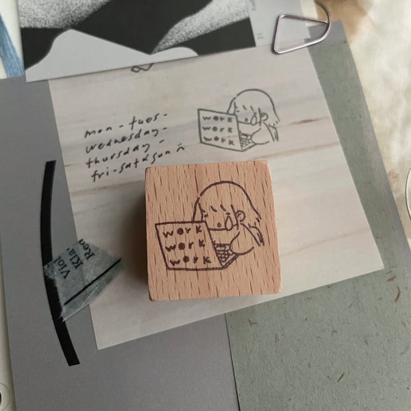 msbulat Rubber Stamp: Work work work