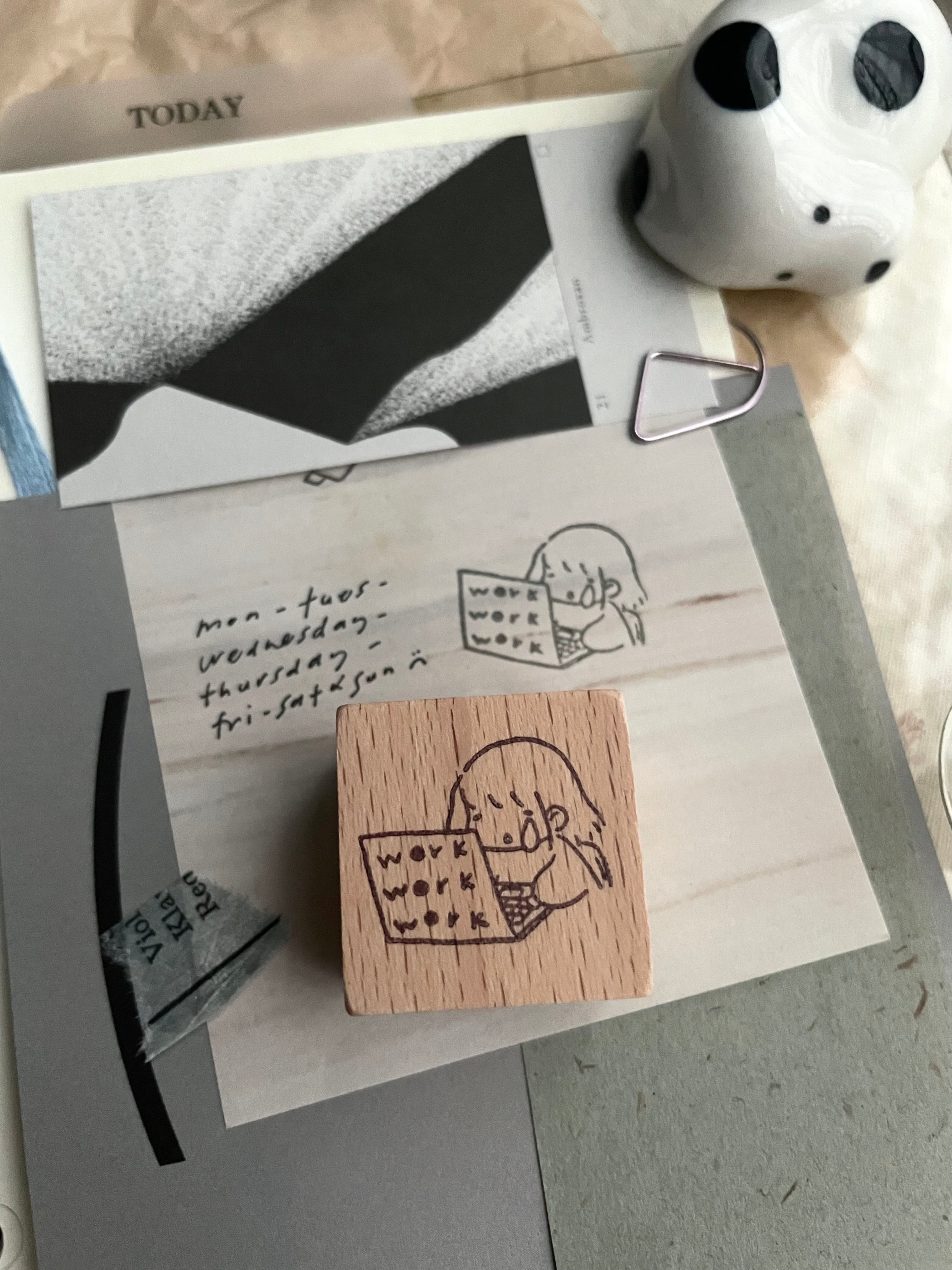 msbulat Rubber Stamp: Work work work