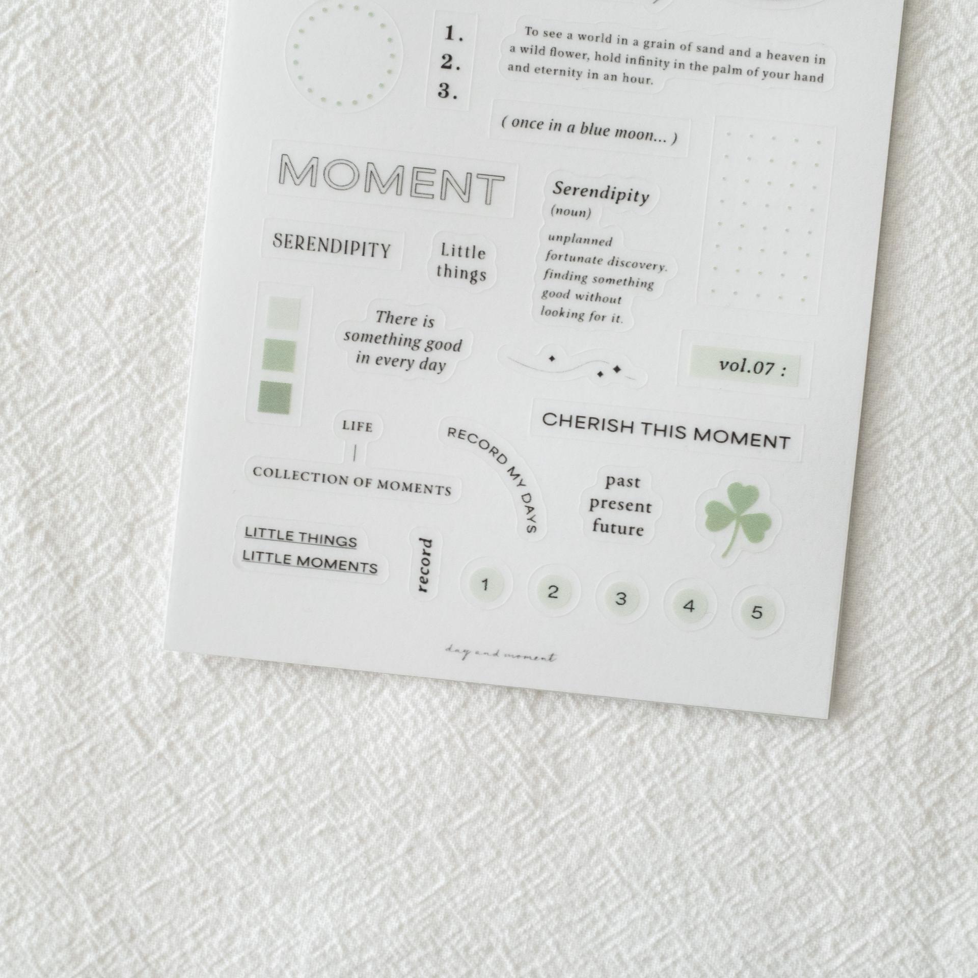 Day and Moment Word Stickers 7