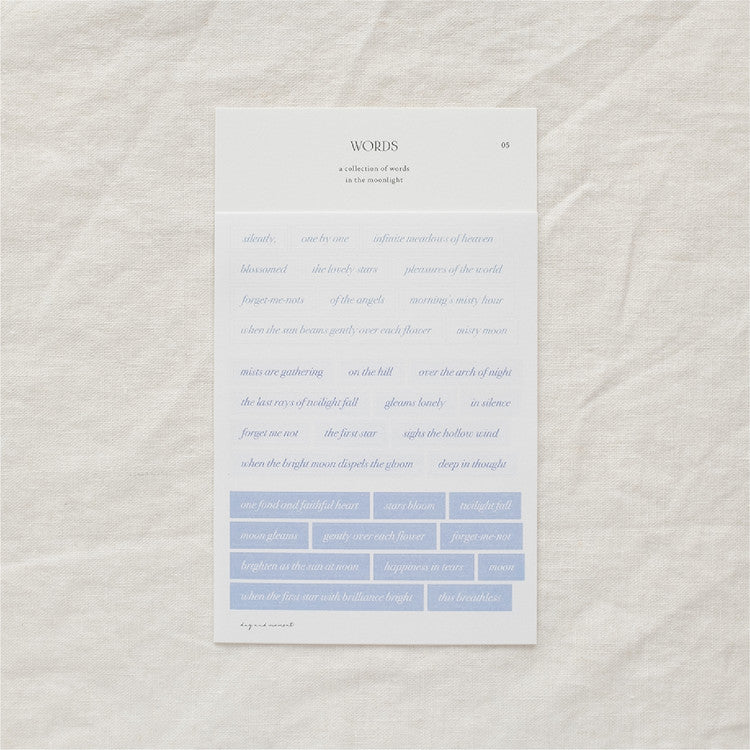 Day and Moment Word Stickers 5