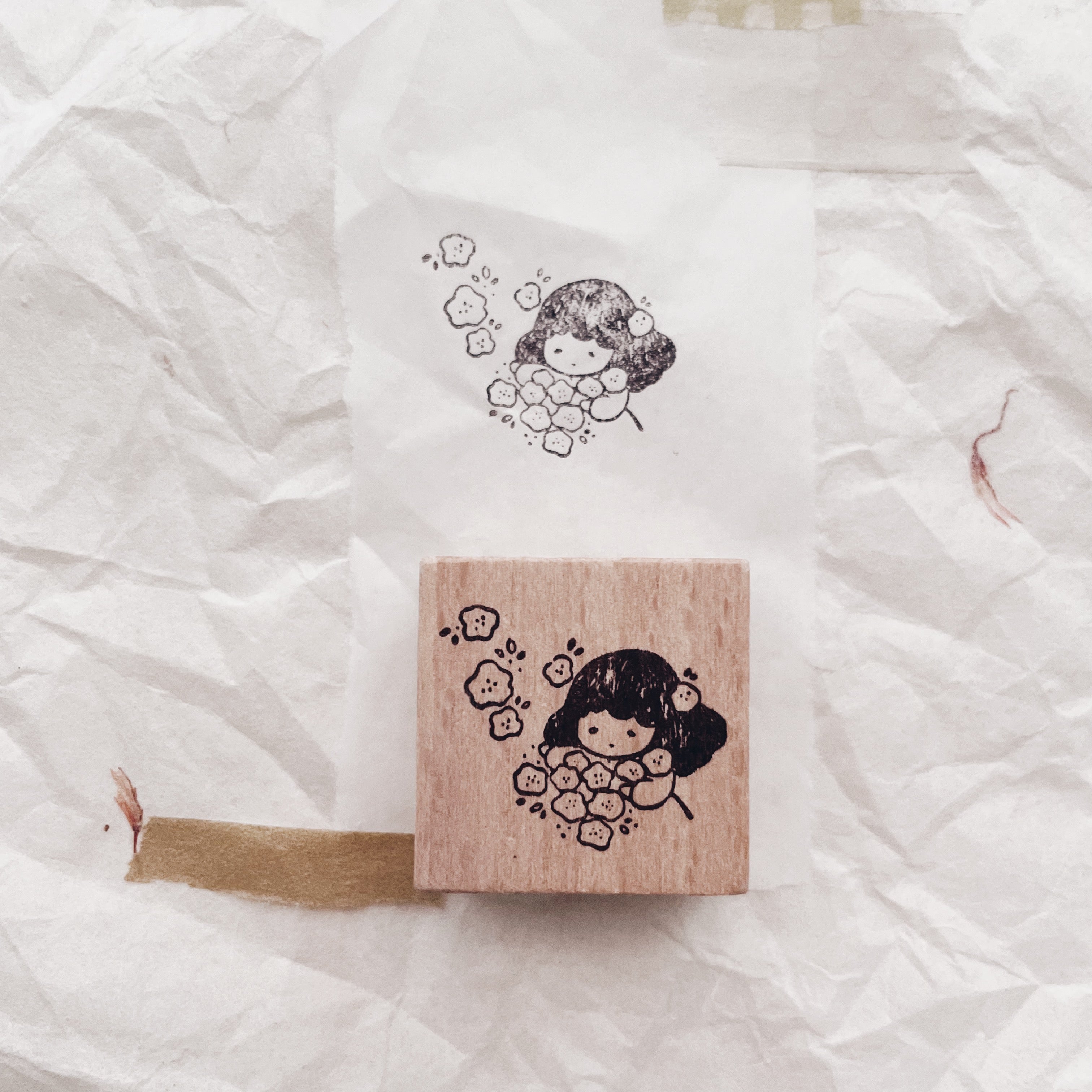 msbulat A Blooming Life: Counting Life's Bouquet Rubber Stamp