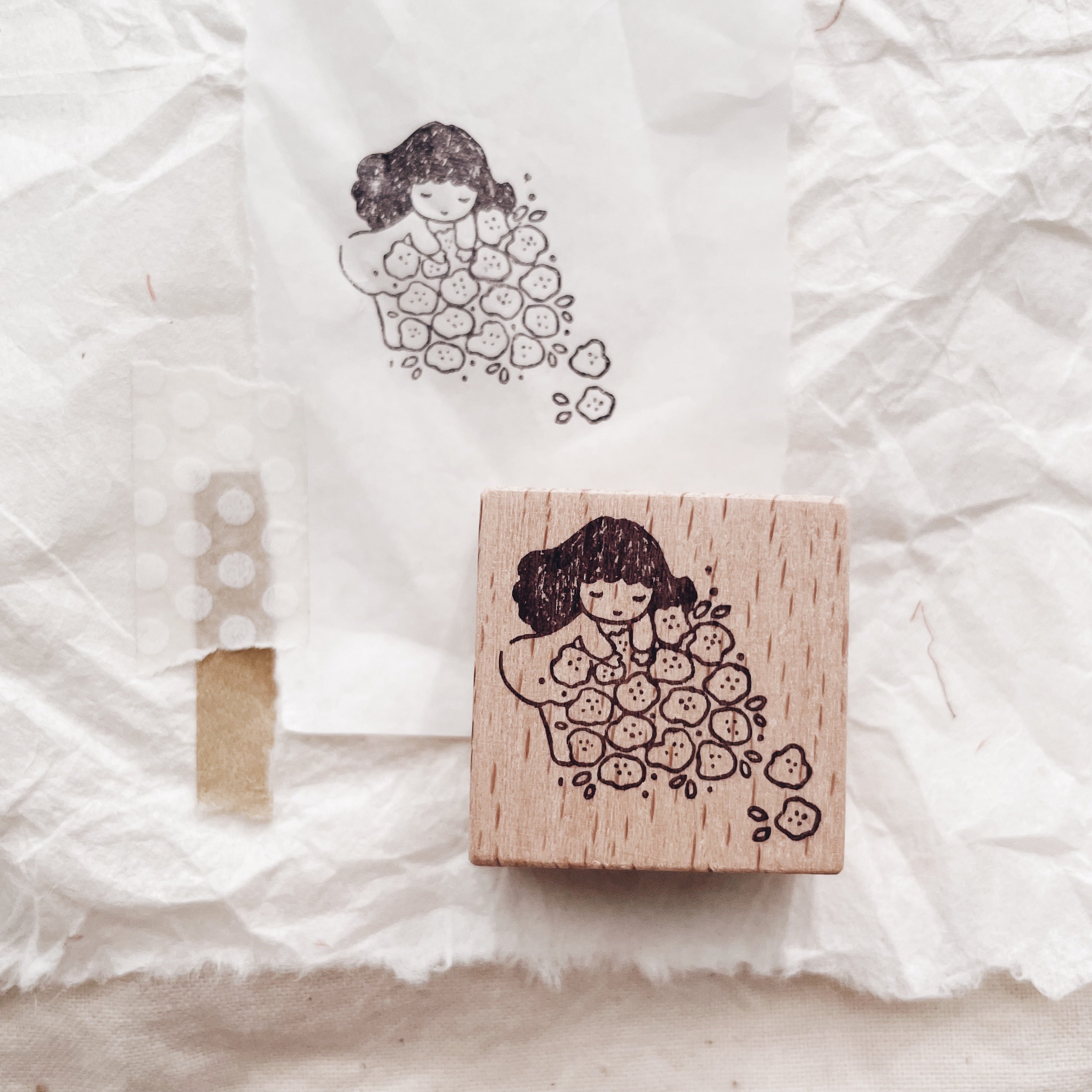 msbulat A Blooming Life: Embrace Every Petal Rubber Stamp