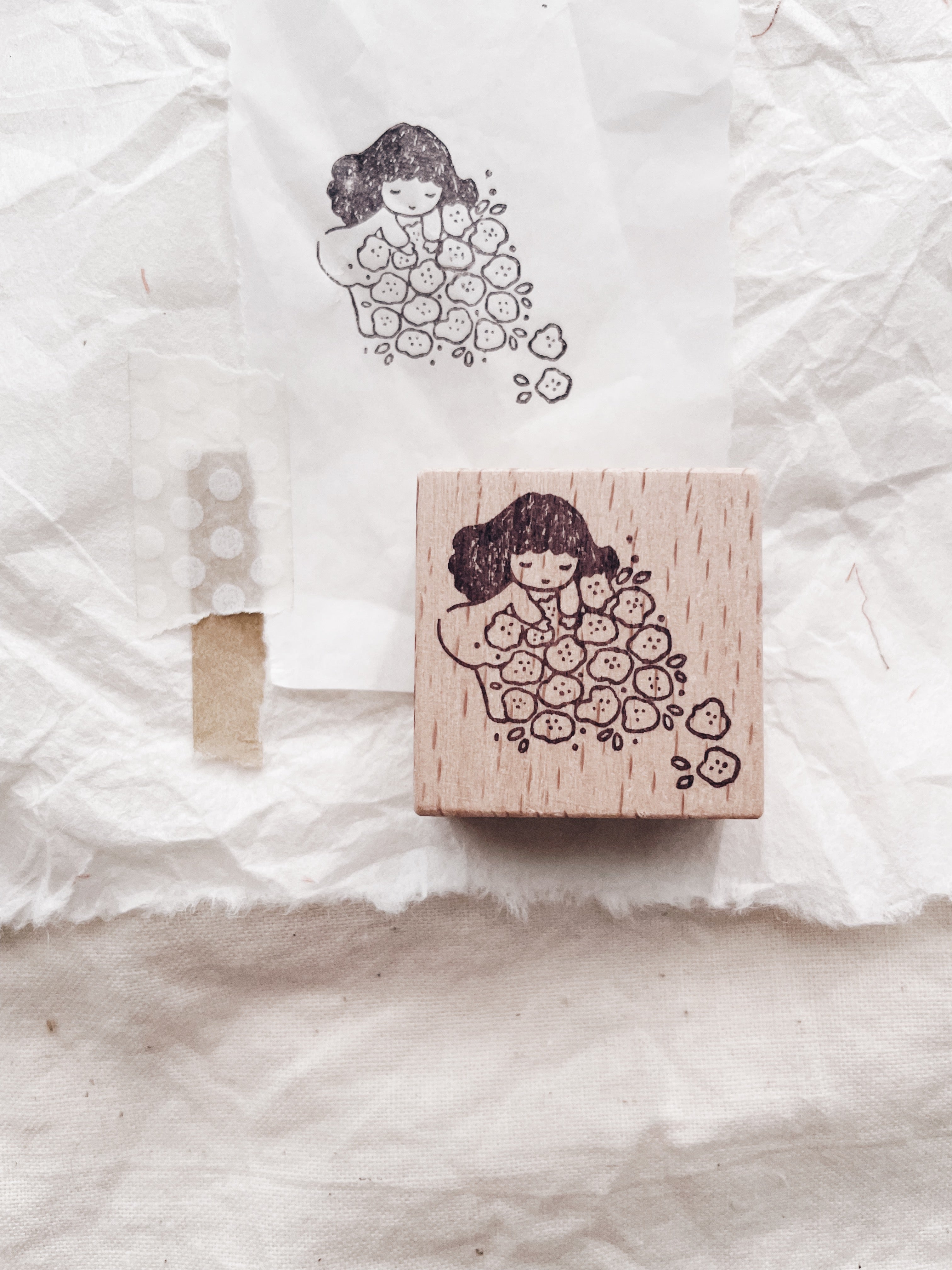 msbulat A Blooming Life: Embrace Every Petal Rubber Stamp