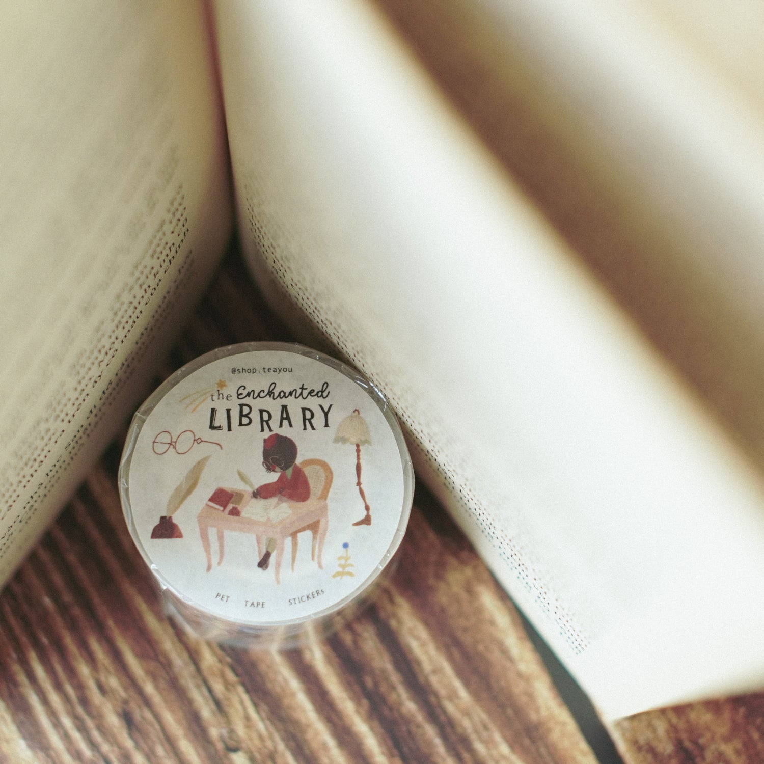 The Enchanted Library Die Cut PET Tape Stickers