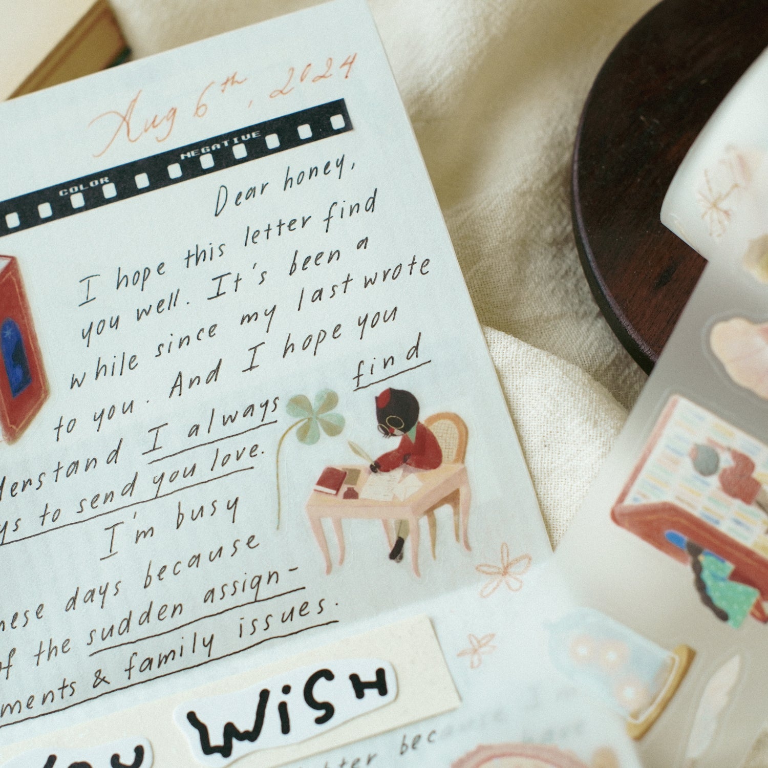 The Enchanted Library Die Cut PET Tape Stickers