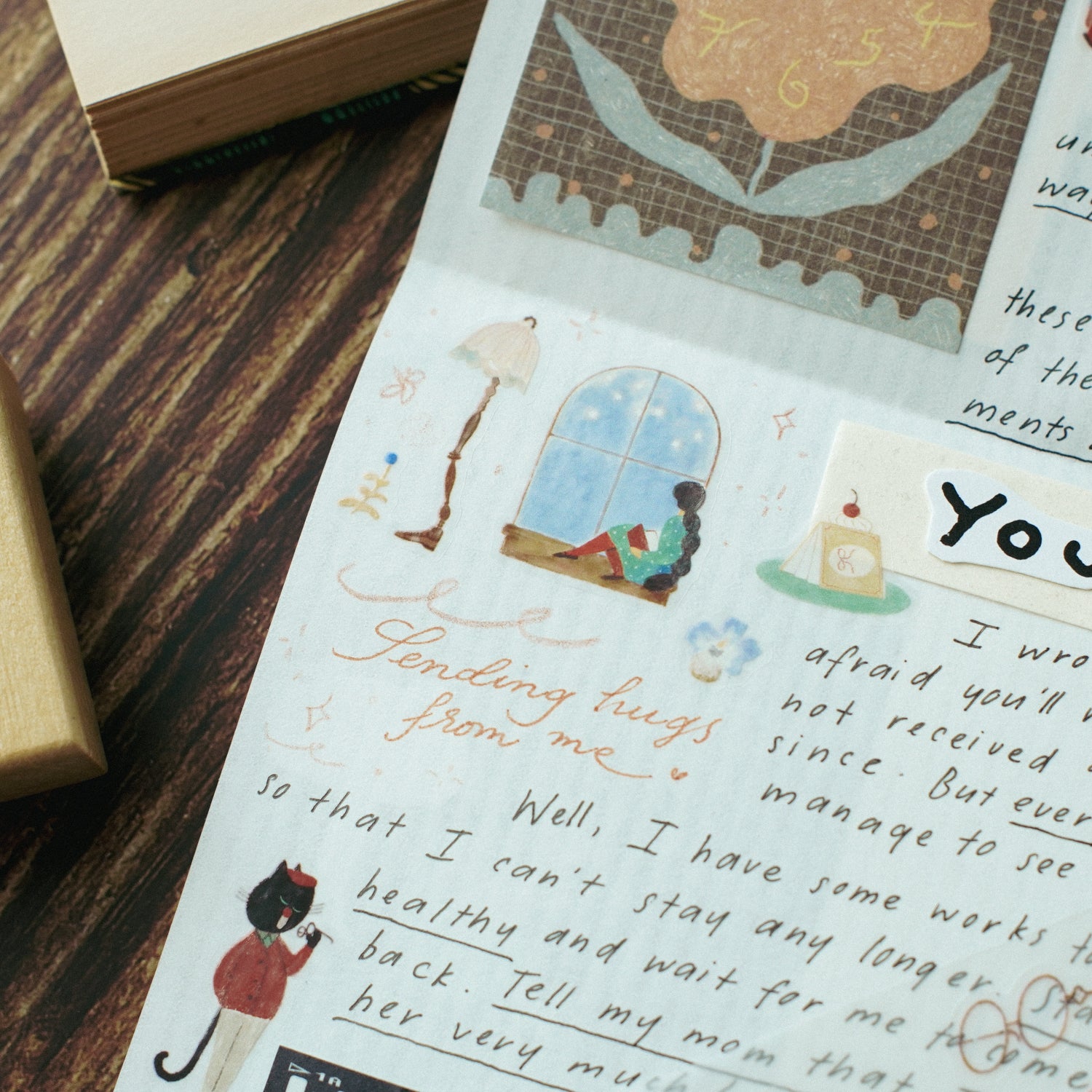 The Enchanted Library Die Cut PET Tape Stickers