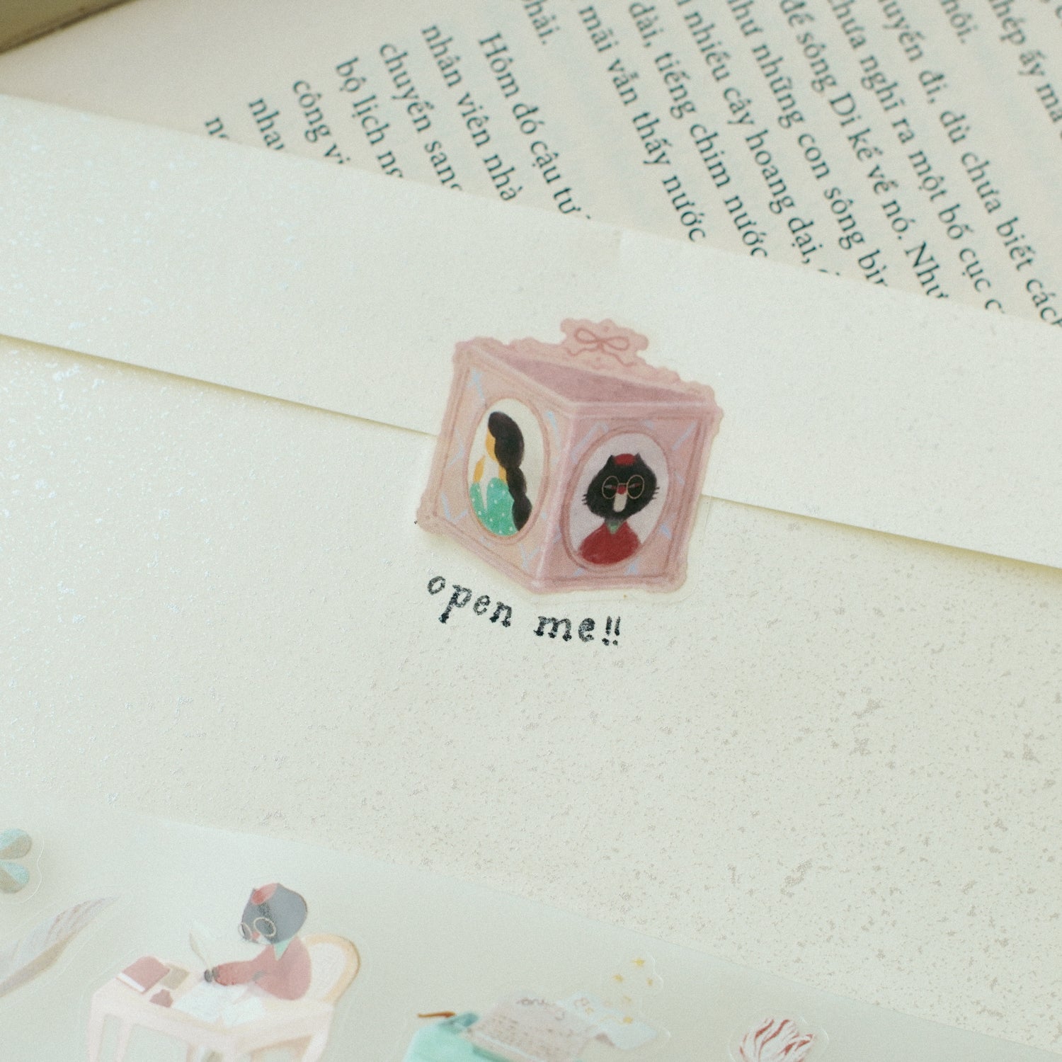 The Enchanted Library Die Cut PET Tape Stickers