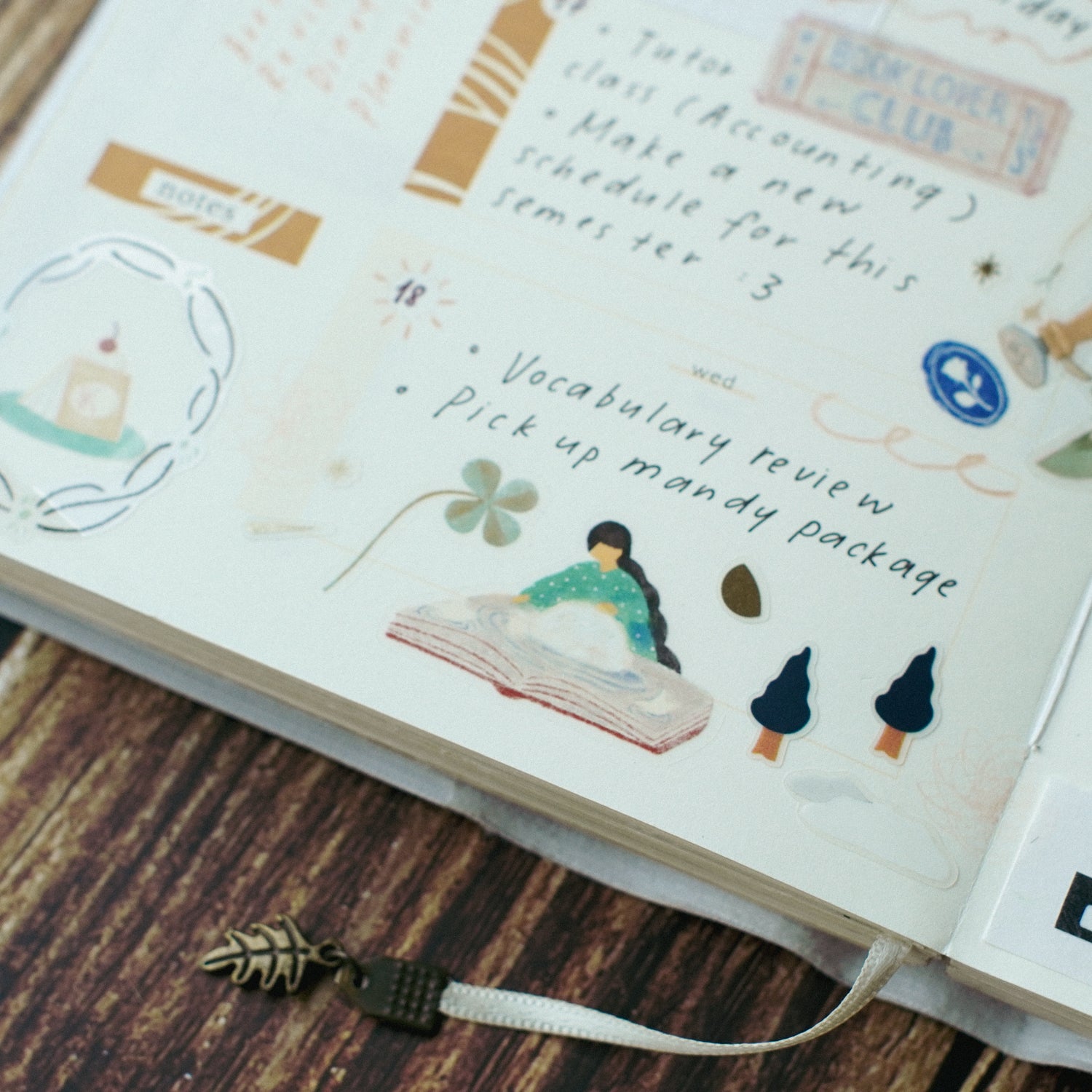 The Enchanted Library Die Cut PET Tape Stickers