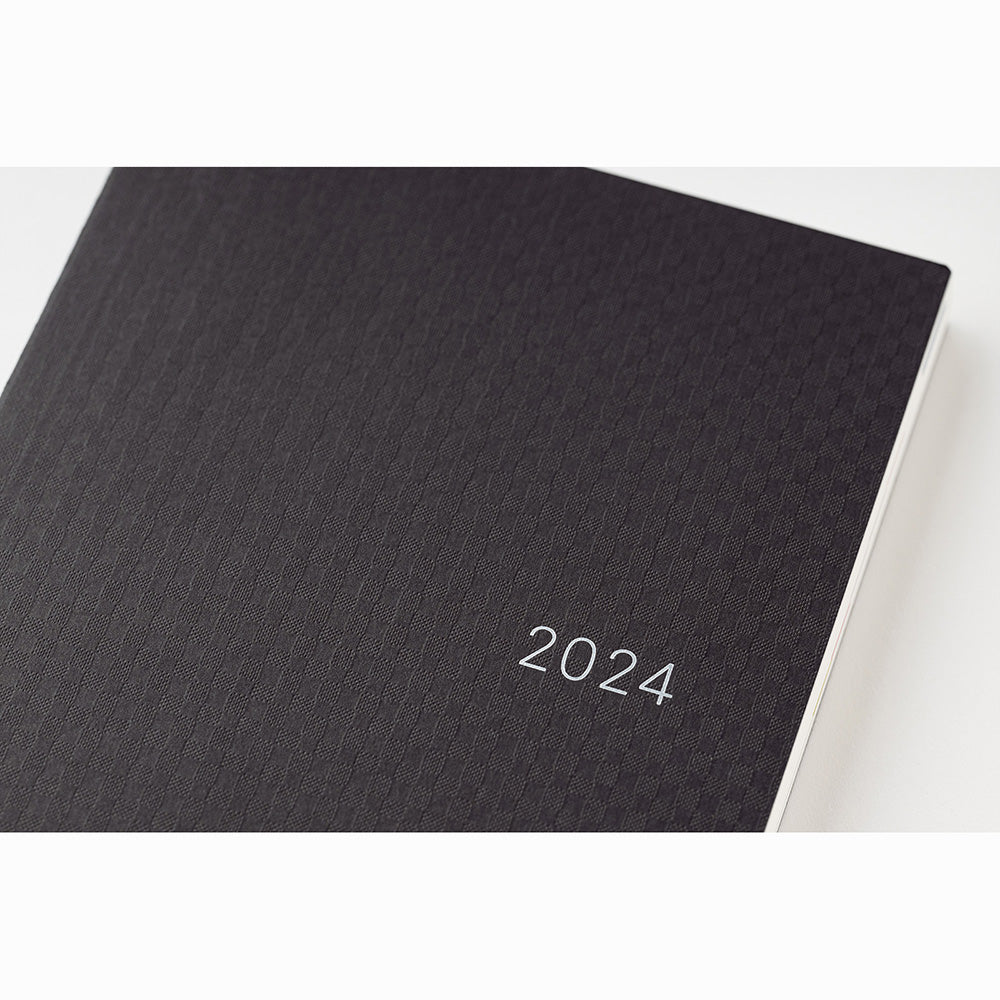 Hobonichi Techo 2024 HON A5- Paper Series: Black Gingham