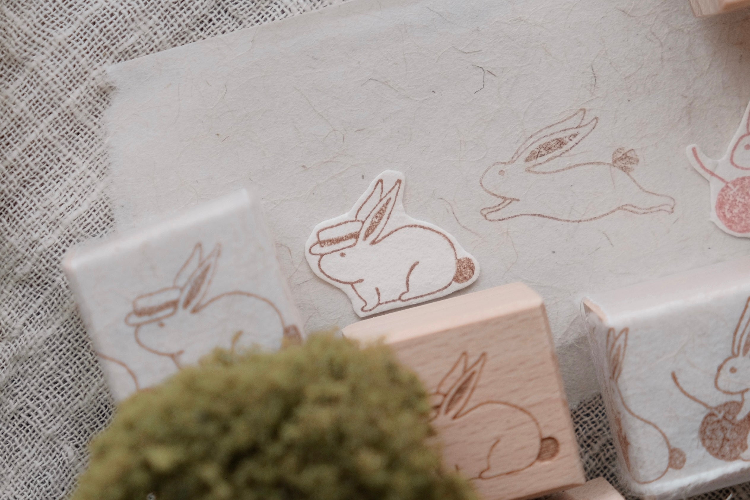 bighands Rubber Stamp- Wander Rabbit (4 designs)