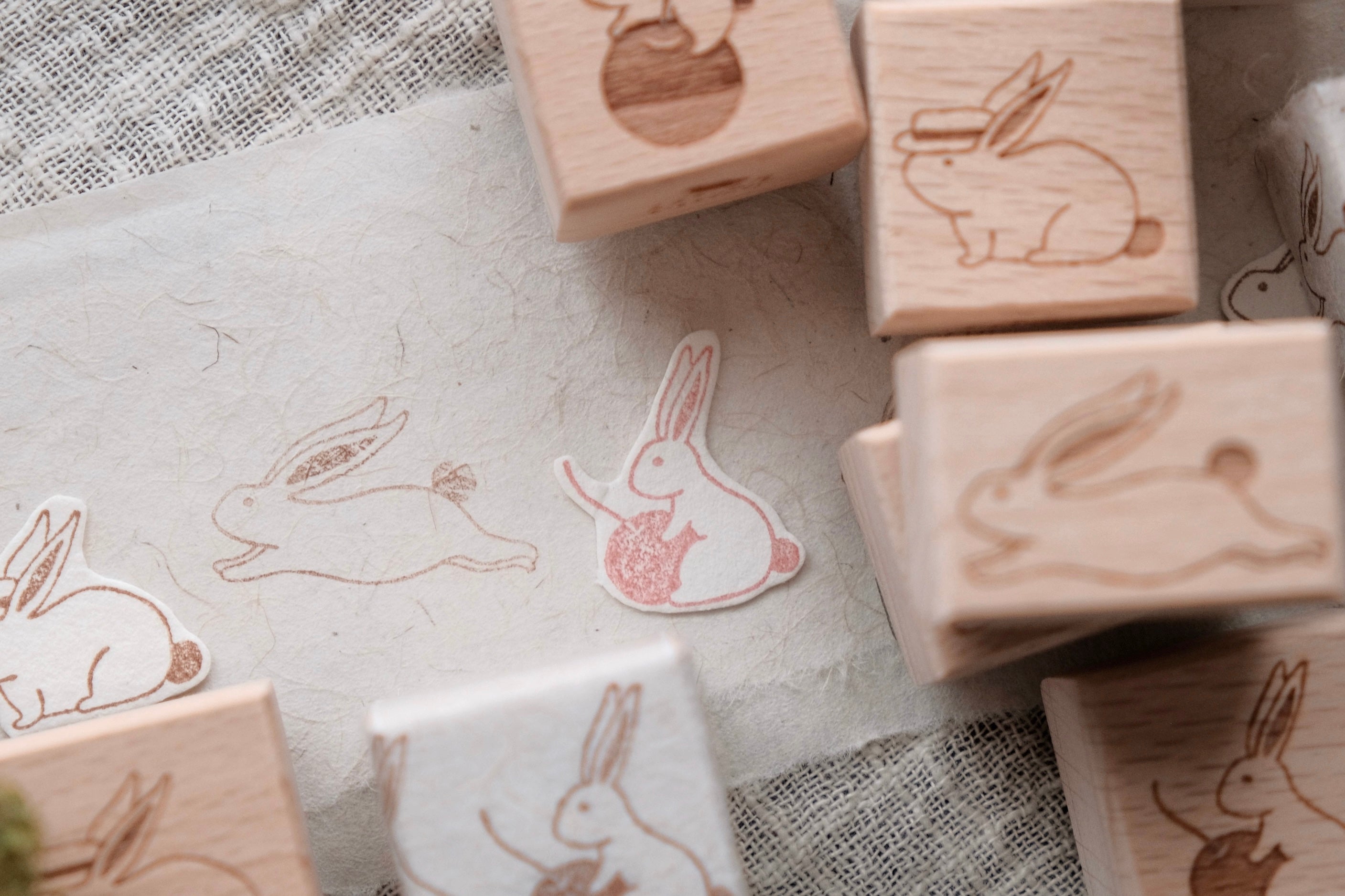bighands Rubber Stamp- Wander Rabbit (4 designs)