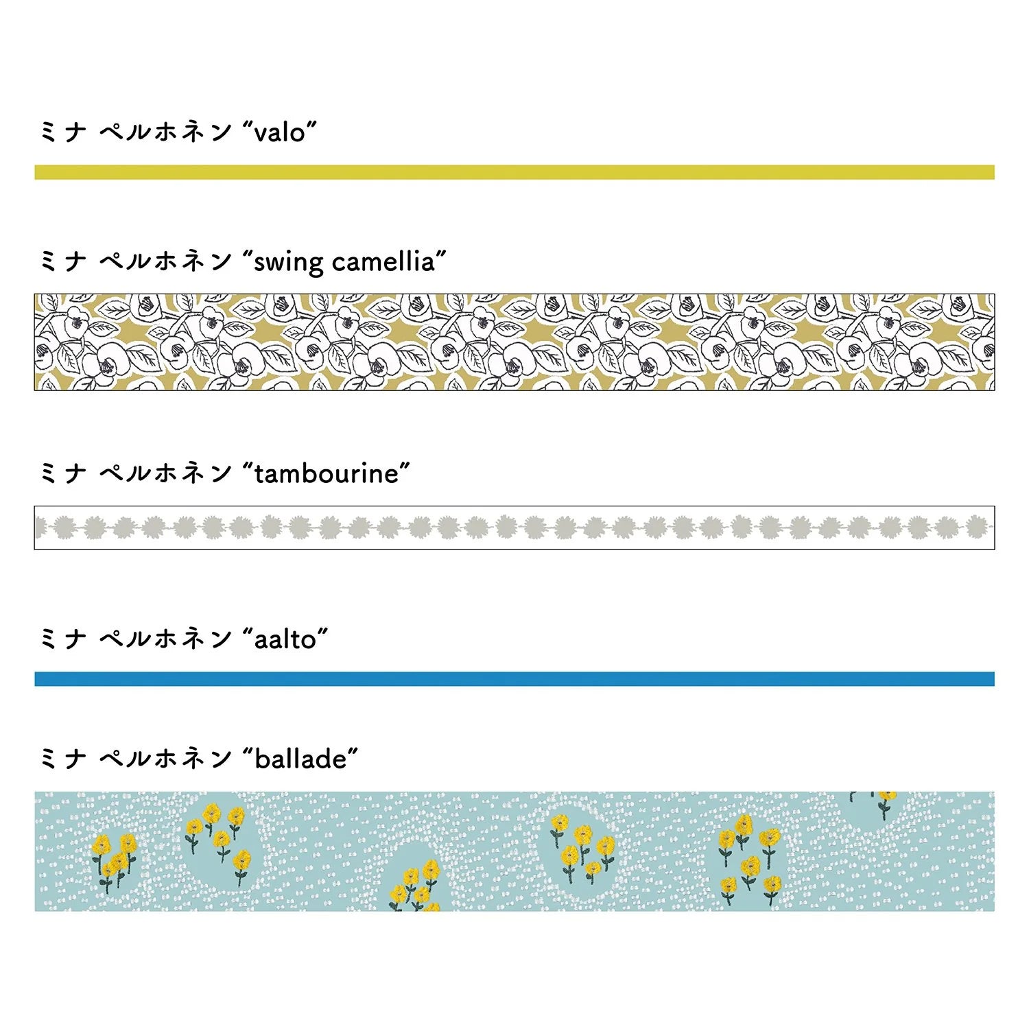 MT Tape 100th Anniversary: Mina Perhonen(Set of 4) MTMINAST1