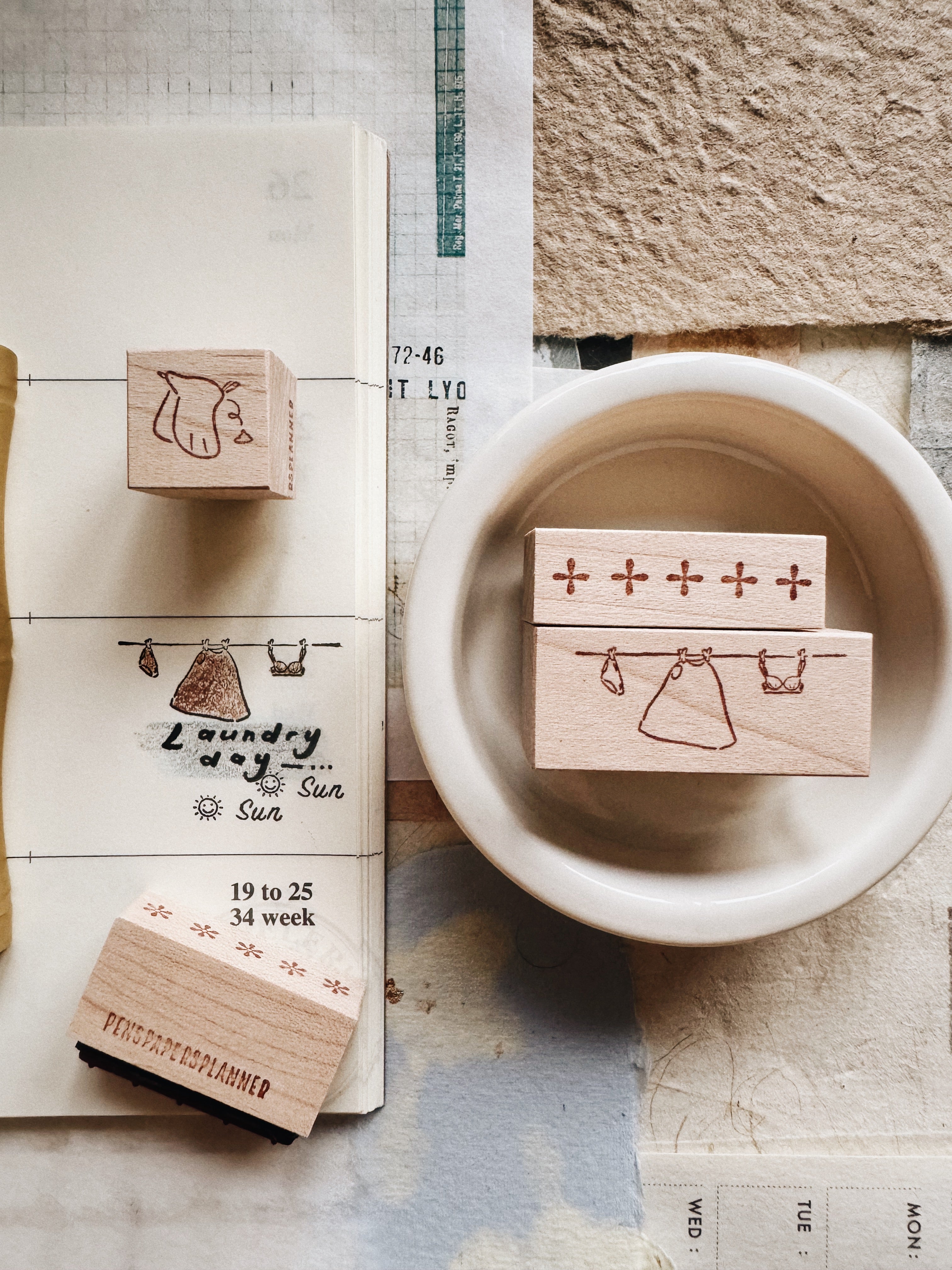 Penspapersplanner Series 8 Rubber Stamps: Silhouette (13 designs)