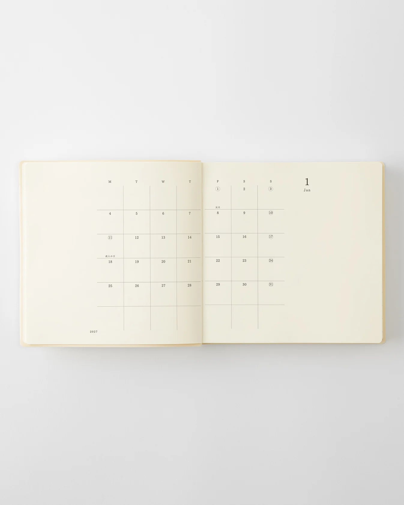 [PREORDER] Midori 2027 MD 1 Day 1 Page Diary-A5 Square