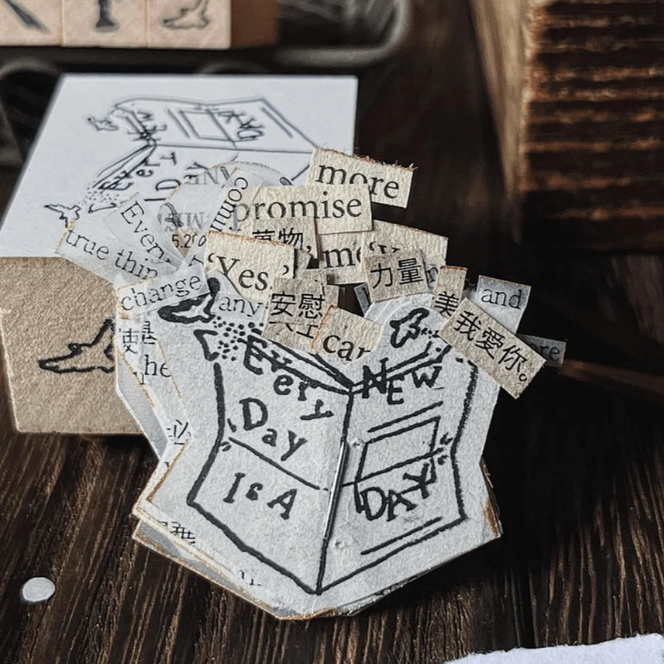 Yamadoro Messages From Life Rubber Stamp: Every Day is a New Day