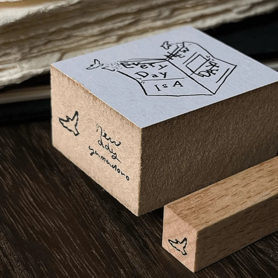 Yamadoro Messages From Life Rubber Stamp: Every Day is a New Day
