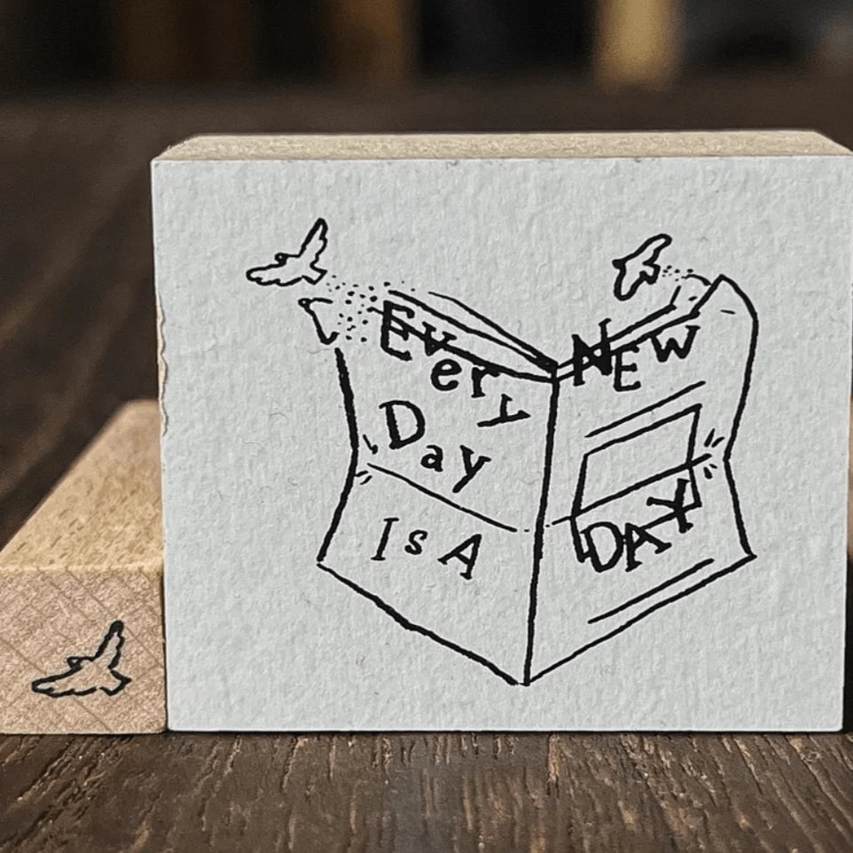 Yamadoro Messages From Life Rubber Stamp: Every Day is a New Day
