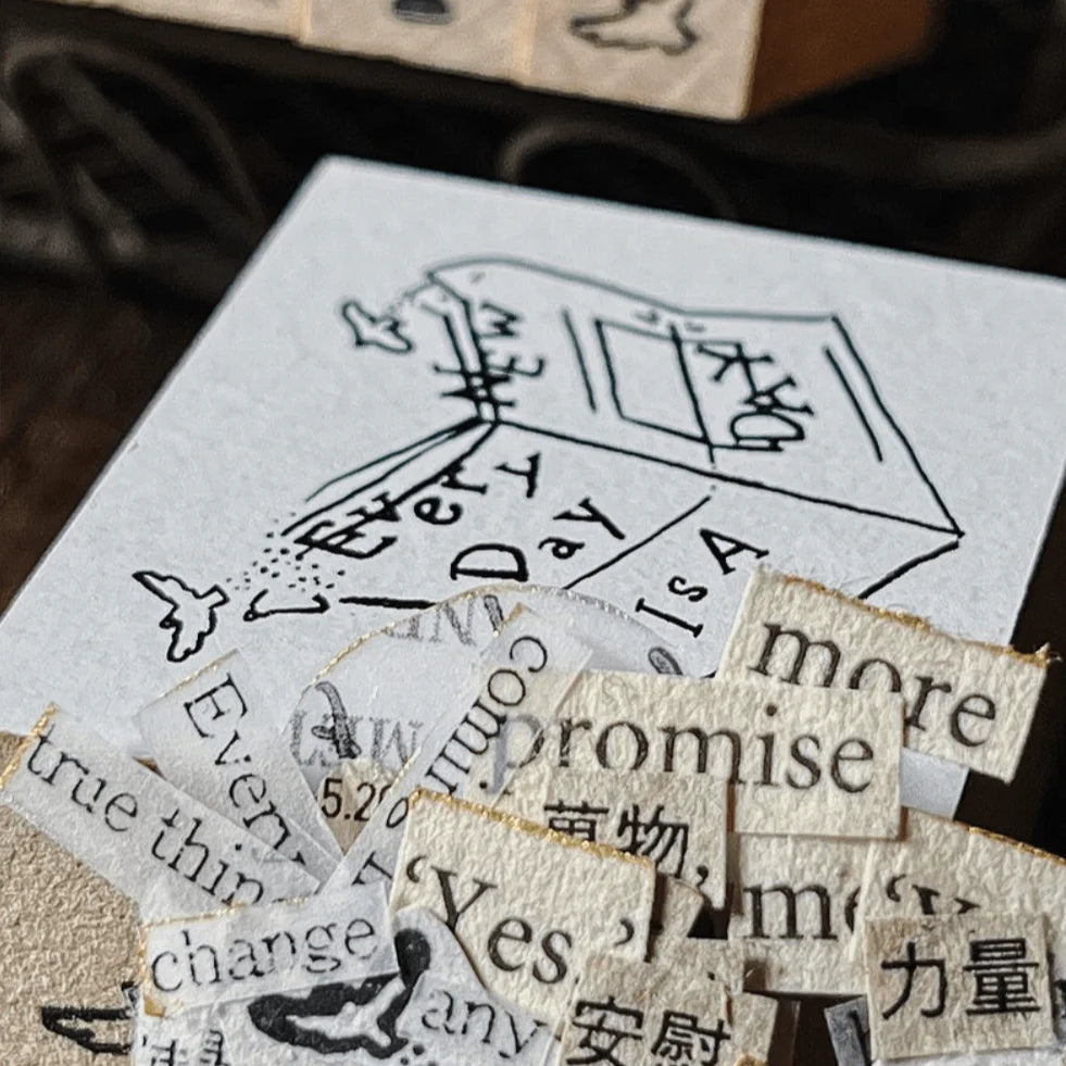 Yamadoro Messages From Life Rubber Stamp: Every Day is a New Day