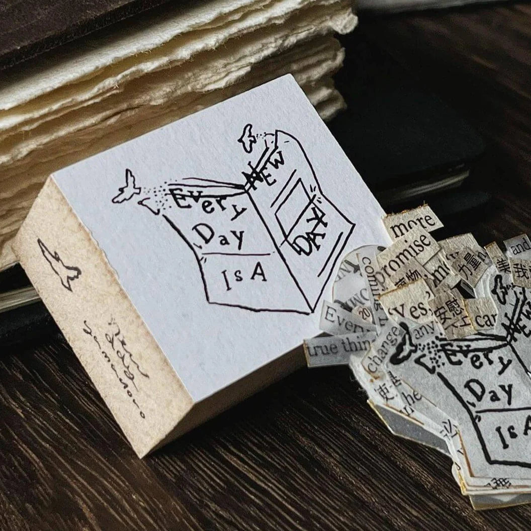Yamadoro Messages From Life Rubber Stamp: Every Day is a New Day