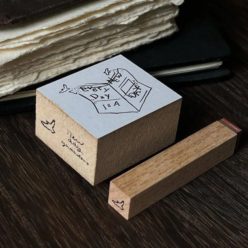 Yamadoro Messages From Life Rubber Stamp: Every Day is a New Day