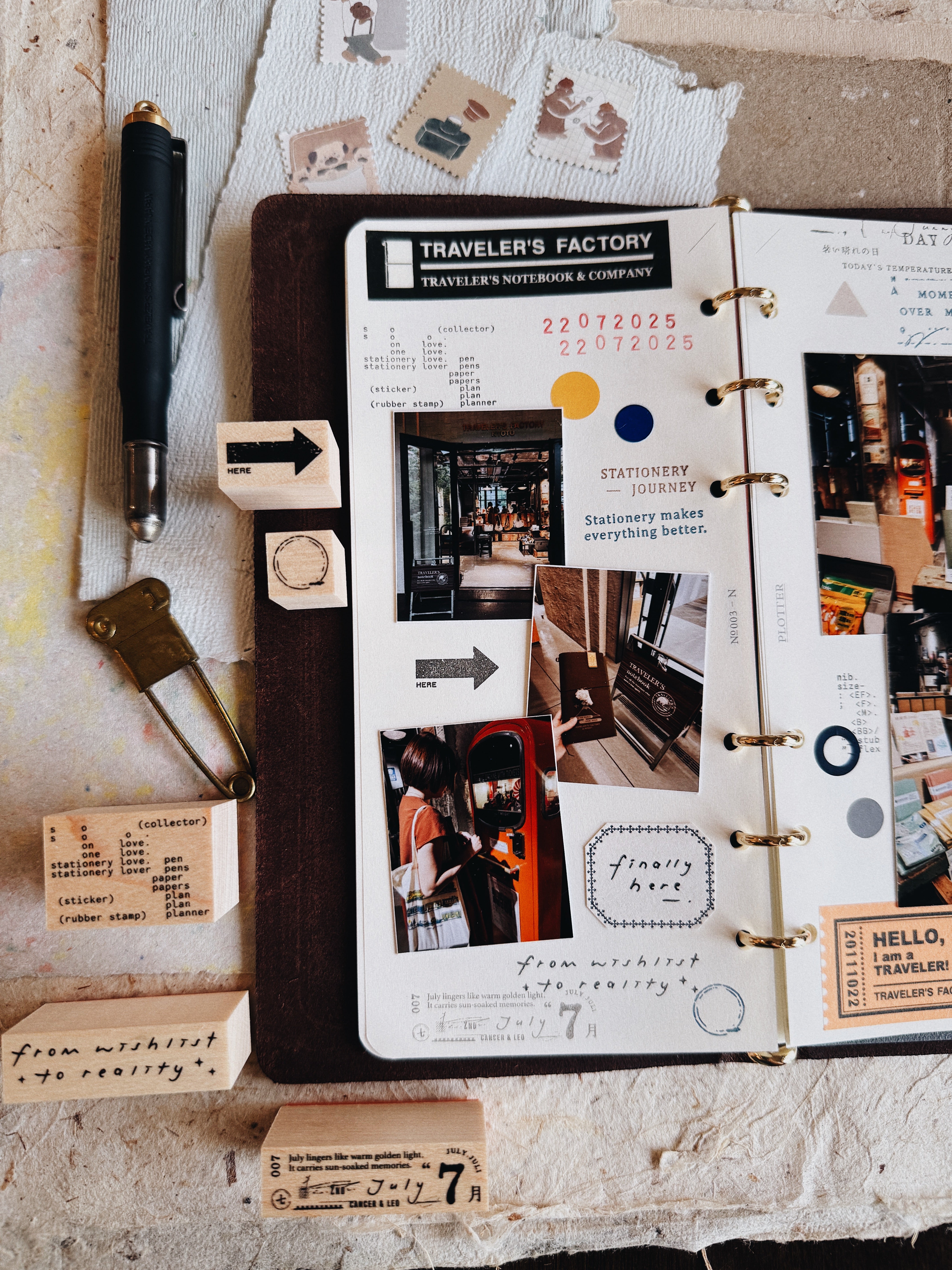 Penspapersplanner Travel Series Rubber Stamps (13 designs)