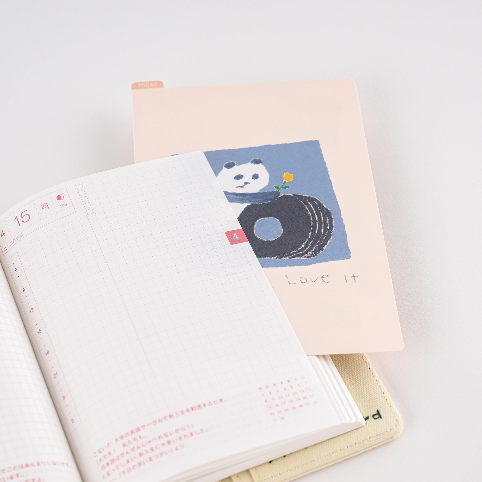 Hobonichi Techo Jin Kitamura (Love it Panda) Pencil Board (3 Sizes)