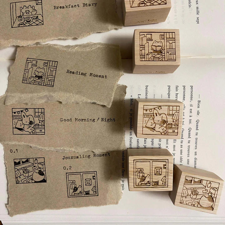 Hatsu Midori My Everyday Corner Rubber Stamps (7 designs, sold separately)