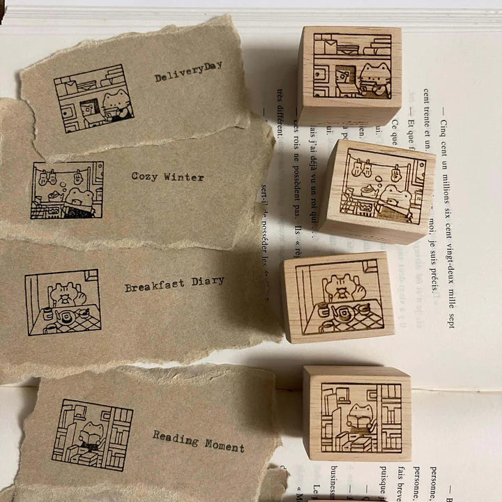 Hatsu Midori My Everyday Corner Rubber Stamps (7 designs, sold separately)