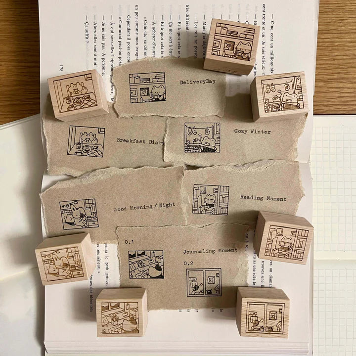 Hatsu Midori My Everyday Corner Rubber Stamps (7 designs, sold separately)