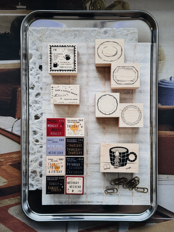 Penspapersplanner Little Pauses, Big Stories Rubber Stamp Series (4 designs)