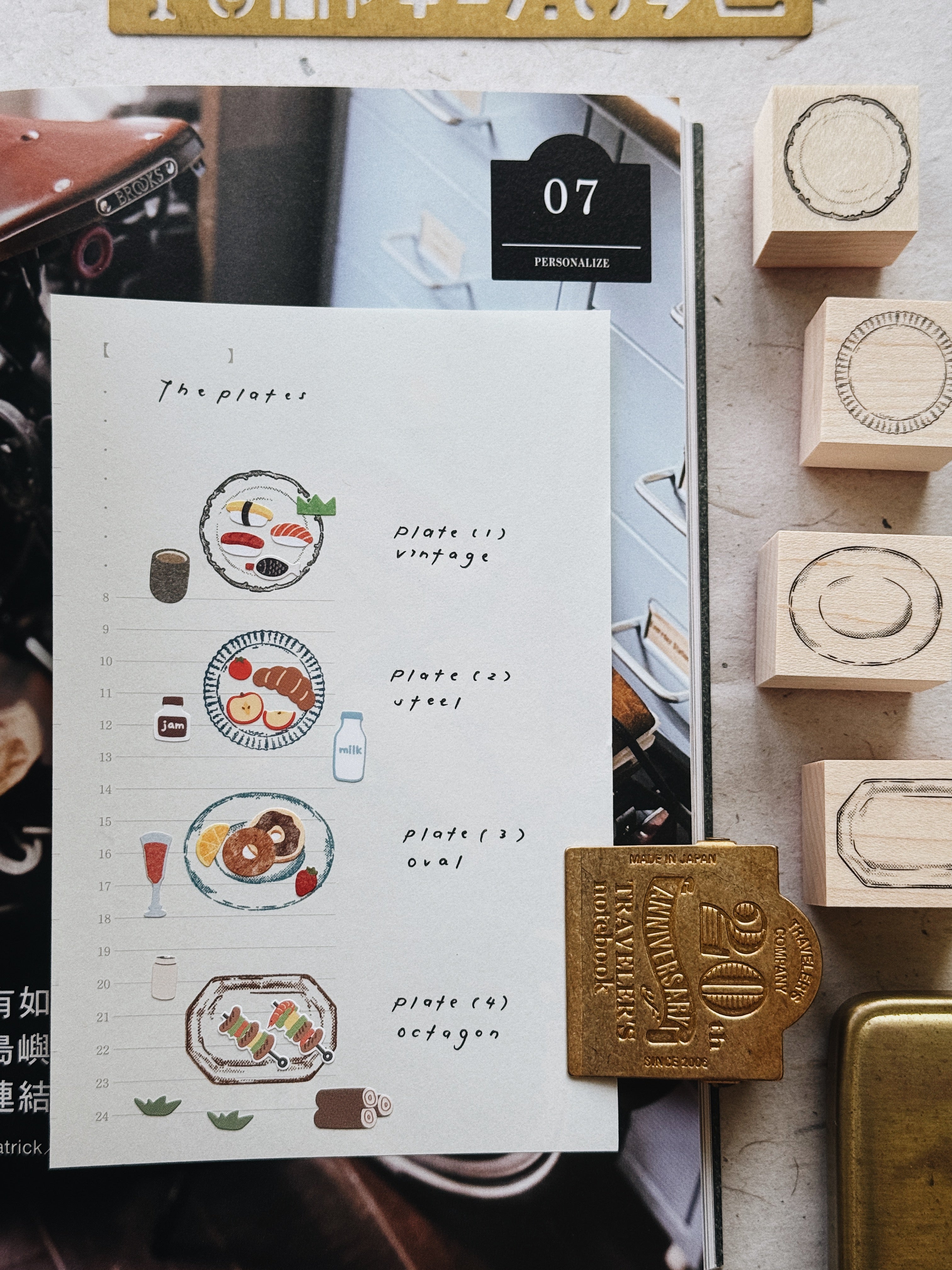 Penspapersplanner Plates Rubber Stamp Series (4 designs)