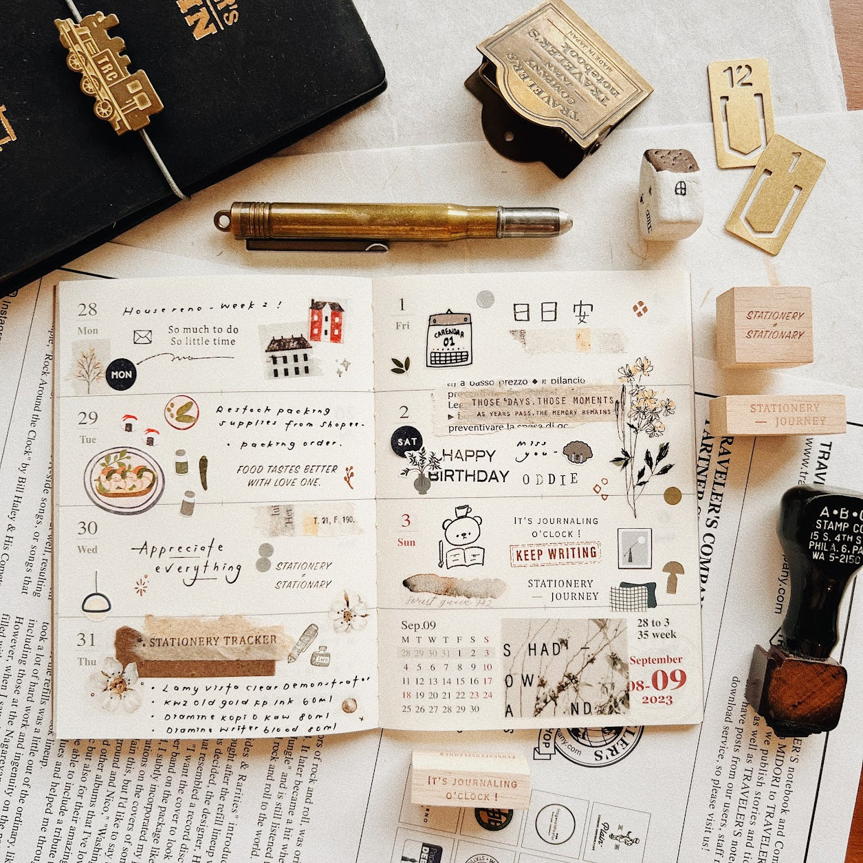 Penspapersplanner Series VI Rubber Stamps (17 designs)