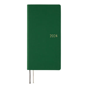 Hobonichi Techo 2024 Weeks - Smooth: Forest Green (Wallet Size)