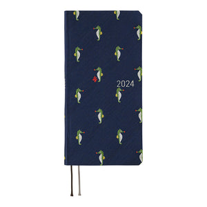 Hobonichi Techo 2024 Weeks - Bow & Tie: Tiny Dragons (Wallet Size)
