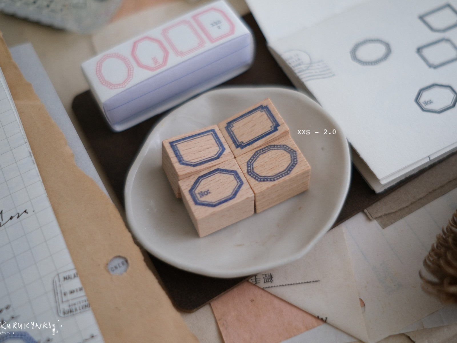 Kurukynki Basic Frame XXS 2.0 Rubber Stamp Set (Set of 4)